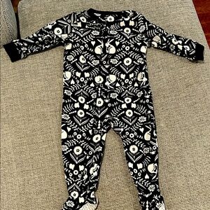 Carter's Monochrome Floral Kids Footie